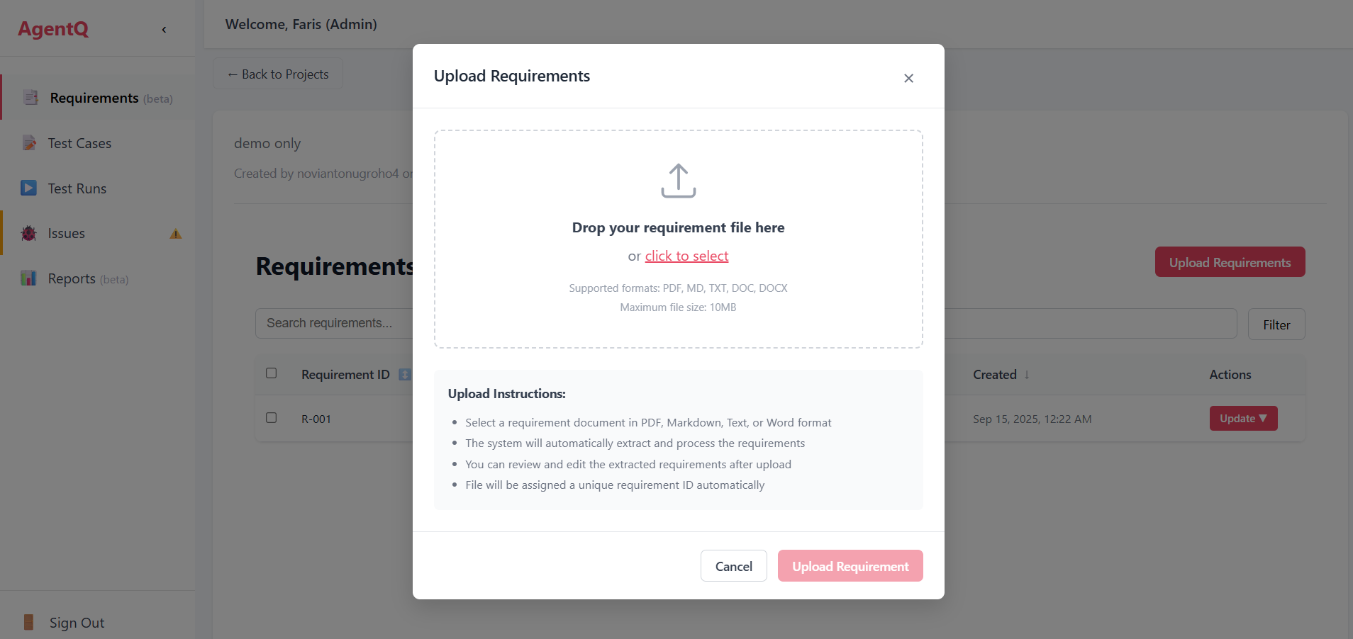 Upload Document